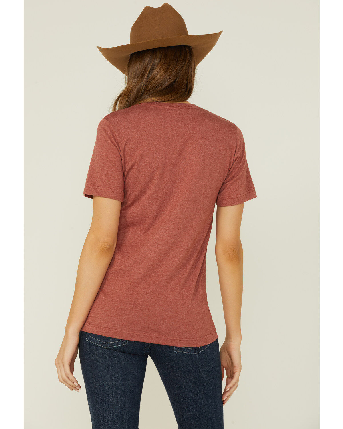 Image #3 - Ranch Dress'n Women's Can't Talk Now Graphic Tee, Rust Copper, hi-res