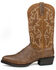 Image #3 - Dan Post Men's Armen Western Performance Boots - Round Toe, Cognac, hi-res