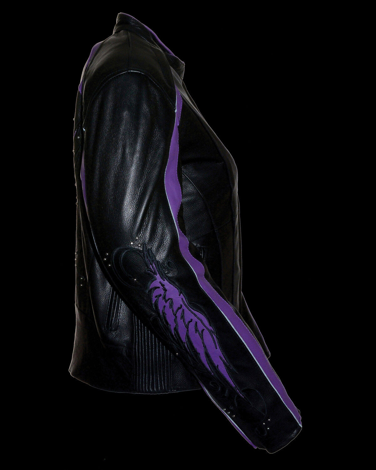 Image #4 - Milwaukee Leather Women's Stud & Wing Leather Jacket - 5XL, , hi-res