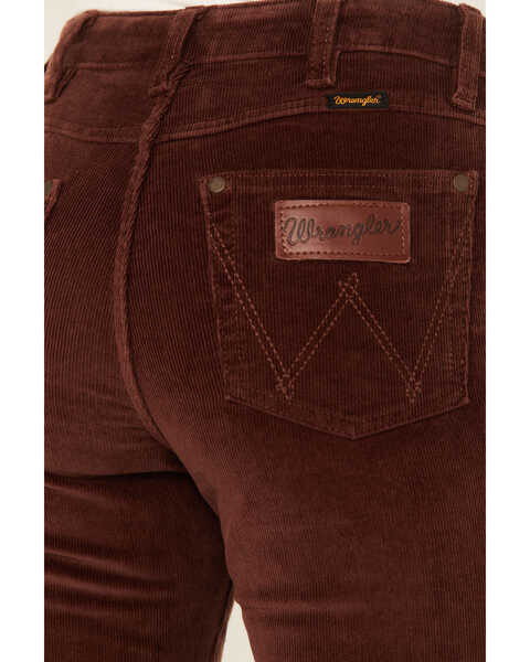 Image #4 - Wrangler Retro Women's Corduroy High Rise Stretch Trouser Jeans , Brown, hi-res
