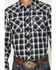 Image #3 - Wrangler Retro Men's Plaid Print Long Sleeve Snap Western Shirt, Black, hi-res