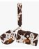 Image #1 - Wrangler X Boot Barn Women's Cow Print Wristlet Set - 3 Piece, Coffee, hi-res