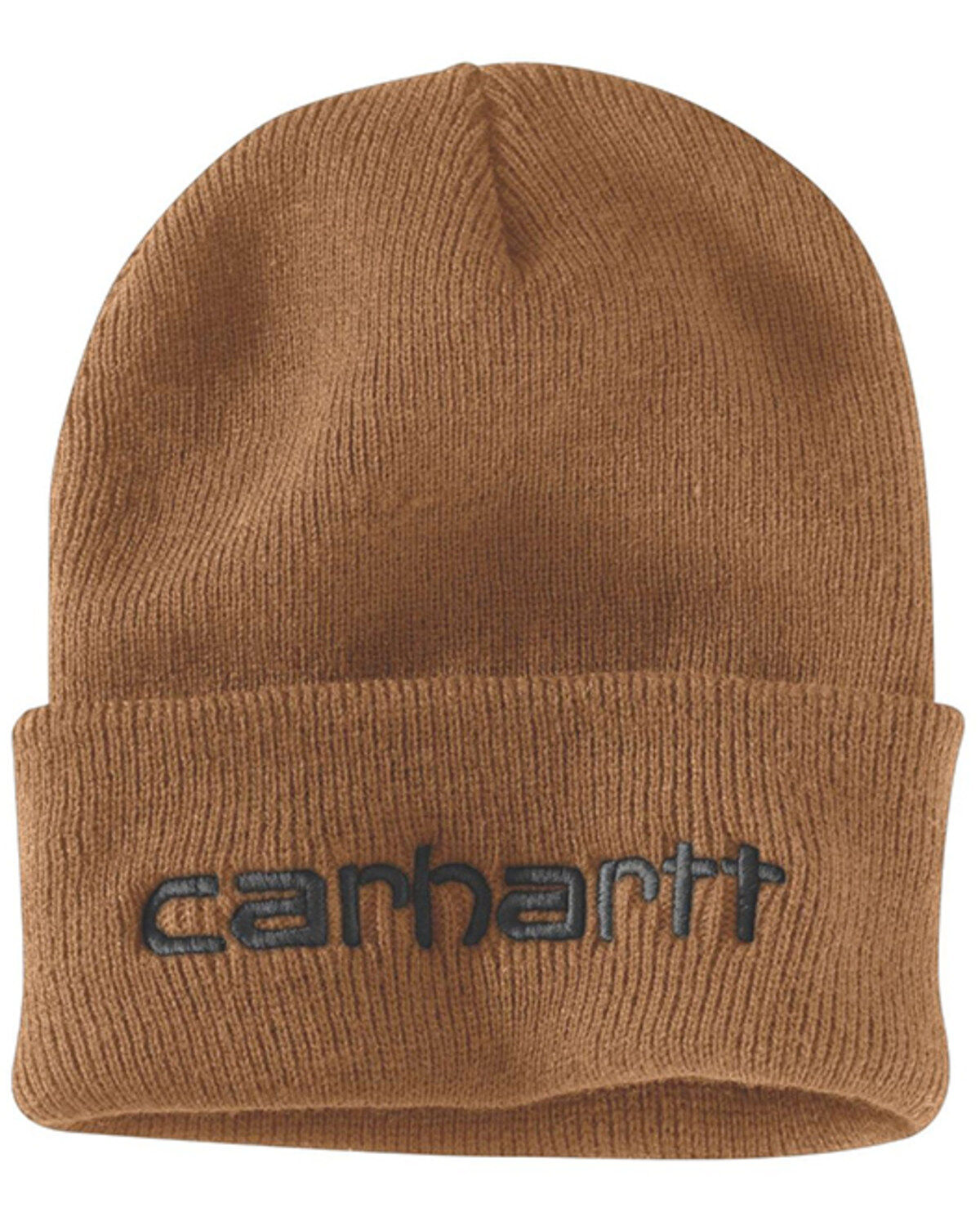 Image #1 - Carhartt Teller Beanie, Brown, hi-res