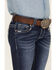 Image #2 - Shyanne Little Girls' Dark Wash Dreamcatcher Embroidered Bootcut Jeans, , hi-res