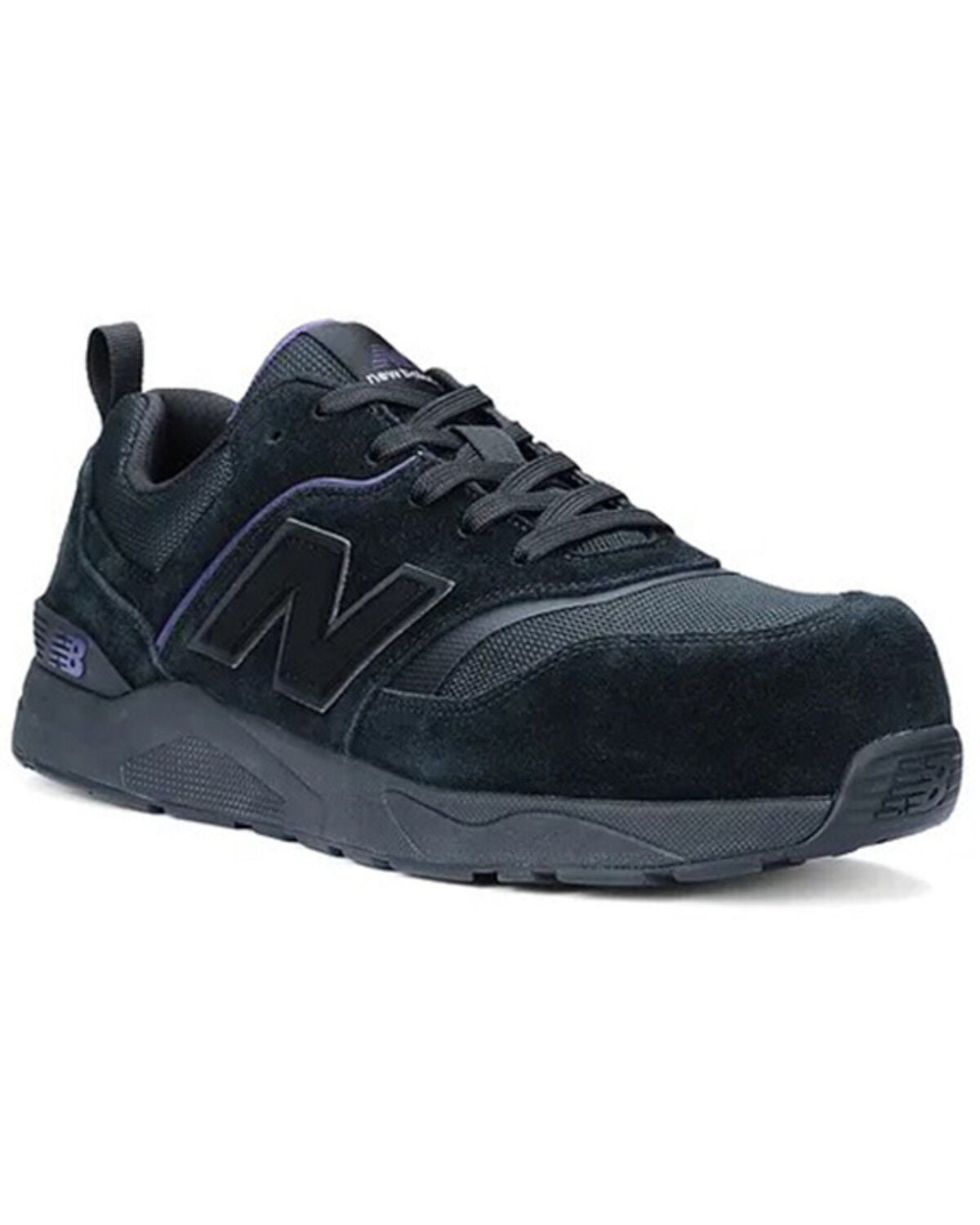 New Balance Women's Elite Lite SD10 Work Shoes - Composite Toe, Black/purple, hi-res