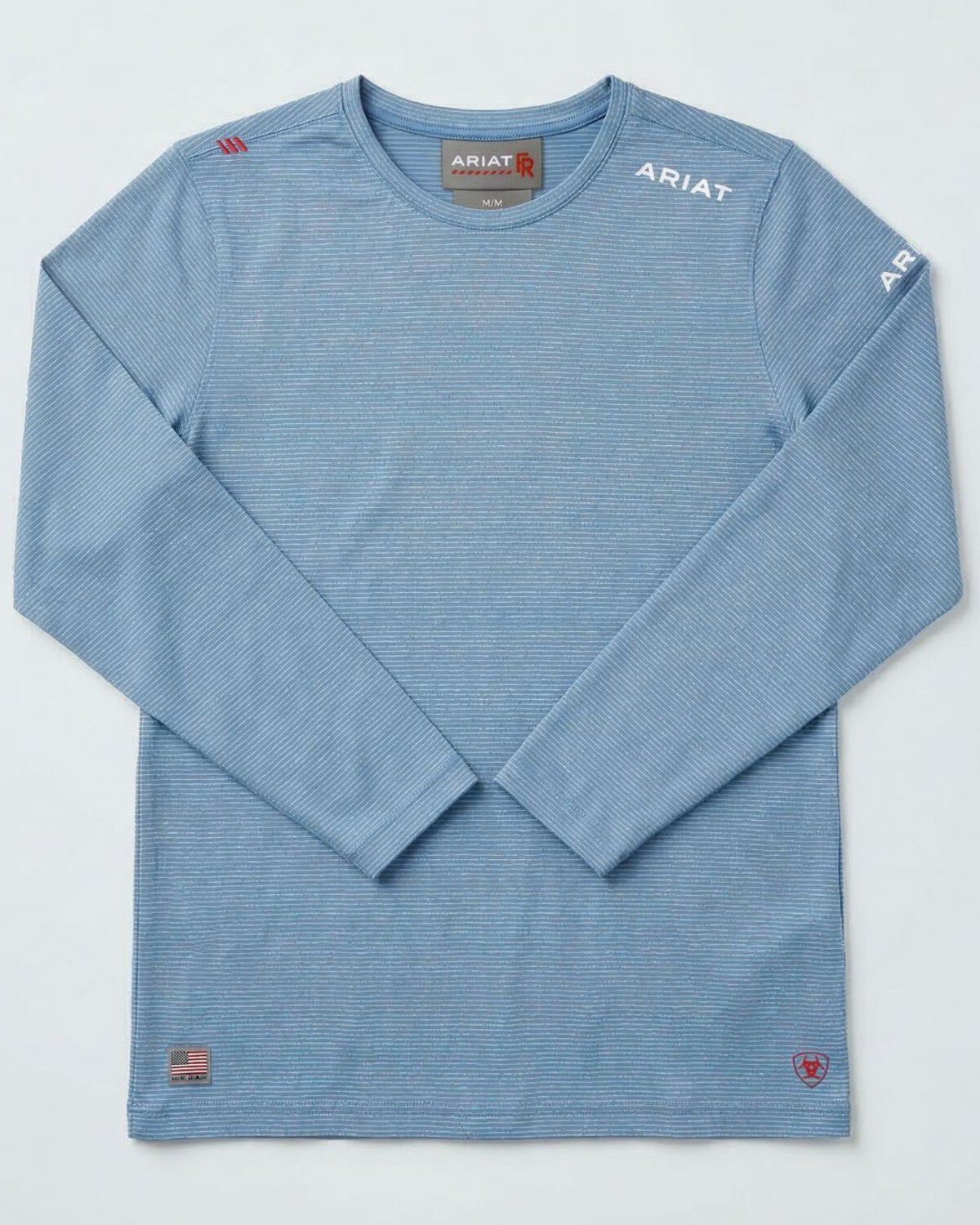 Ariat Women's FR Baselayer Long Sleeve Work Shirt, Medium Blue, hi-res