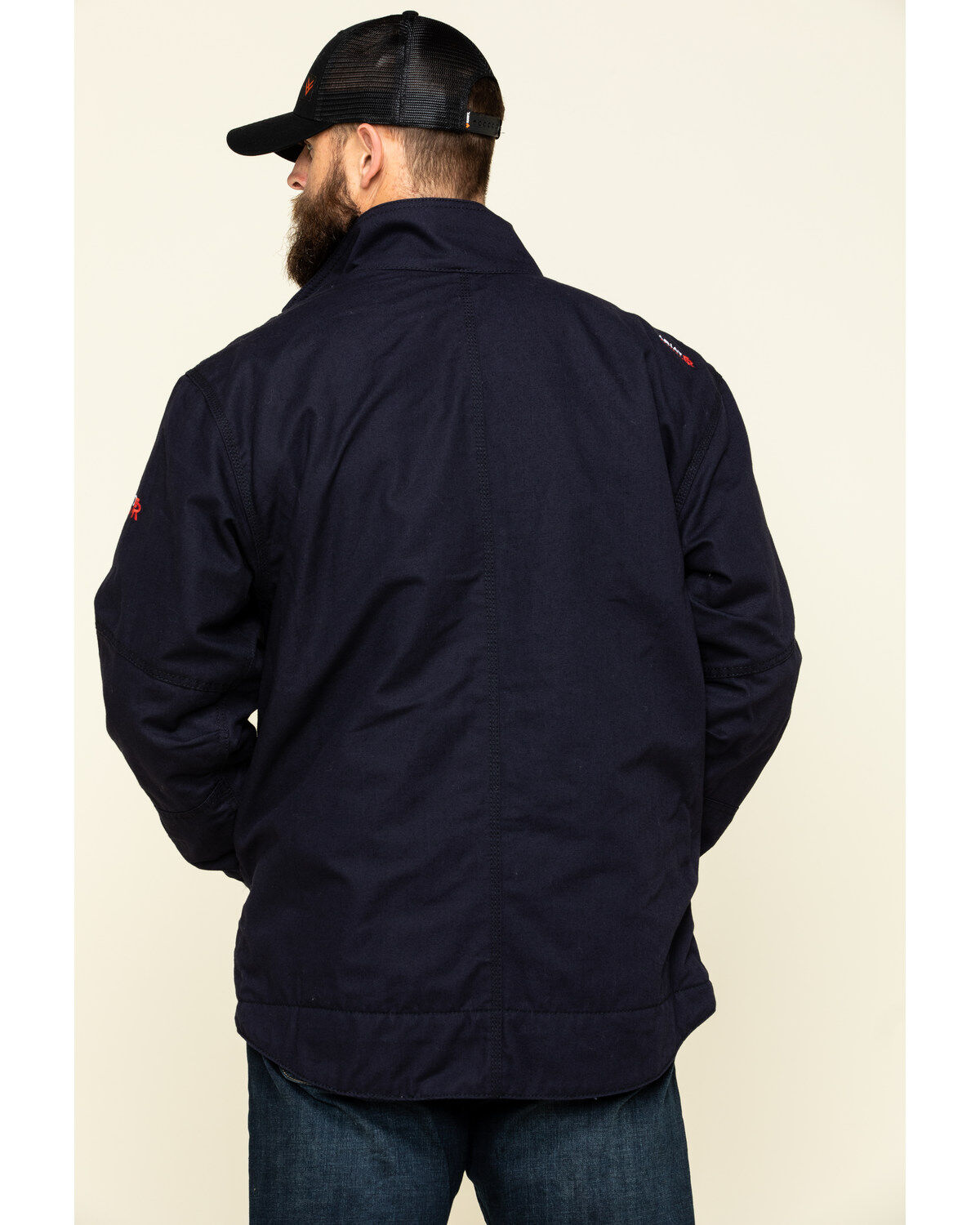 Image #2 - Ariat Men's Navy FR Workhorse Insulated Work Jacket, , hi-res