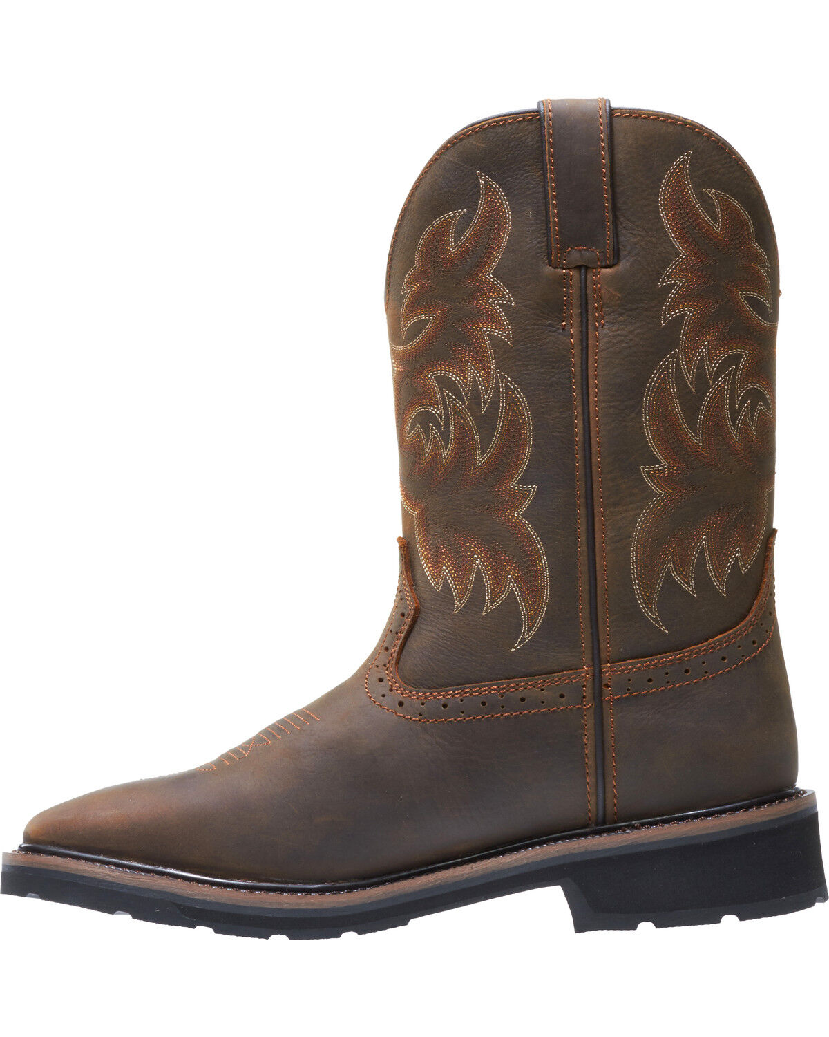 Image #3 - Wolverine Men's Rancher Wellington Work Boots - Steel Toe, Dark Brown, hi-res