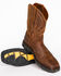 Image #8 - Cody James® Men's Broad Square Toe Western Work Boots, Brown, hi-res