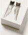 Image #2 - Wonderwest Women's Oblique Fringe Earrings, Silver, hi-res