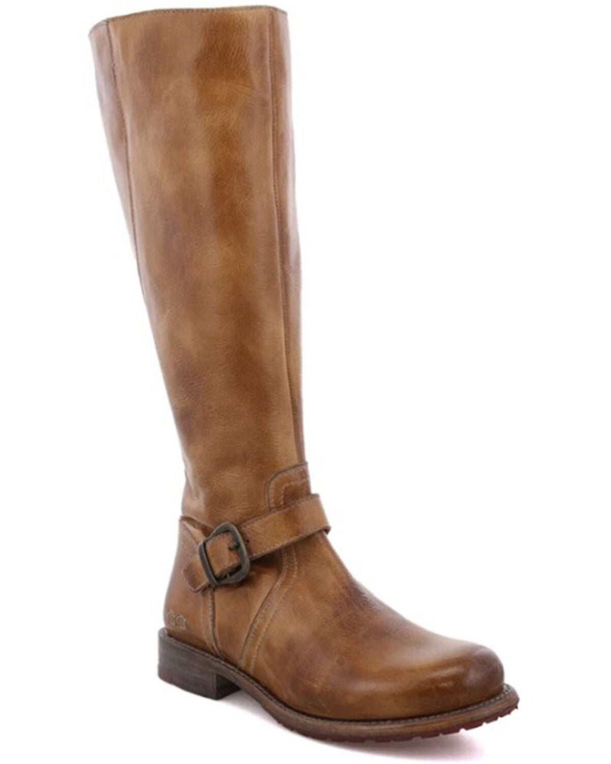 Bed Stu Women's Glaye Wide Calf Tall Fashion Boots - Round Toe, Tan, hi-res