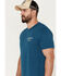 Moonshine Spirit Men's Mountain Logo Graphic T-Shirt , Teal, hi-res