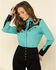 Image #1 - Scully Women's Horseshoe Embroidered Retro Western Shirt, , hi-res