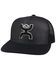 Image #1 - Hooey Men's Baller Logo Mesh Trucker Cap, Black, hi-res