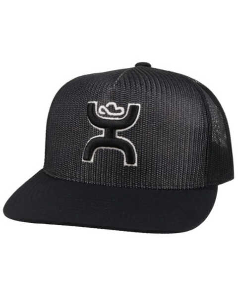 Image #1 - Hooey Men's Baller Logo Mesh Trucker Cap , Black, hi-res