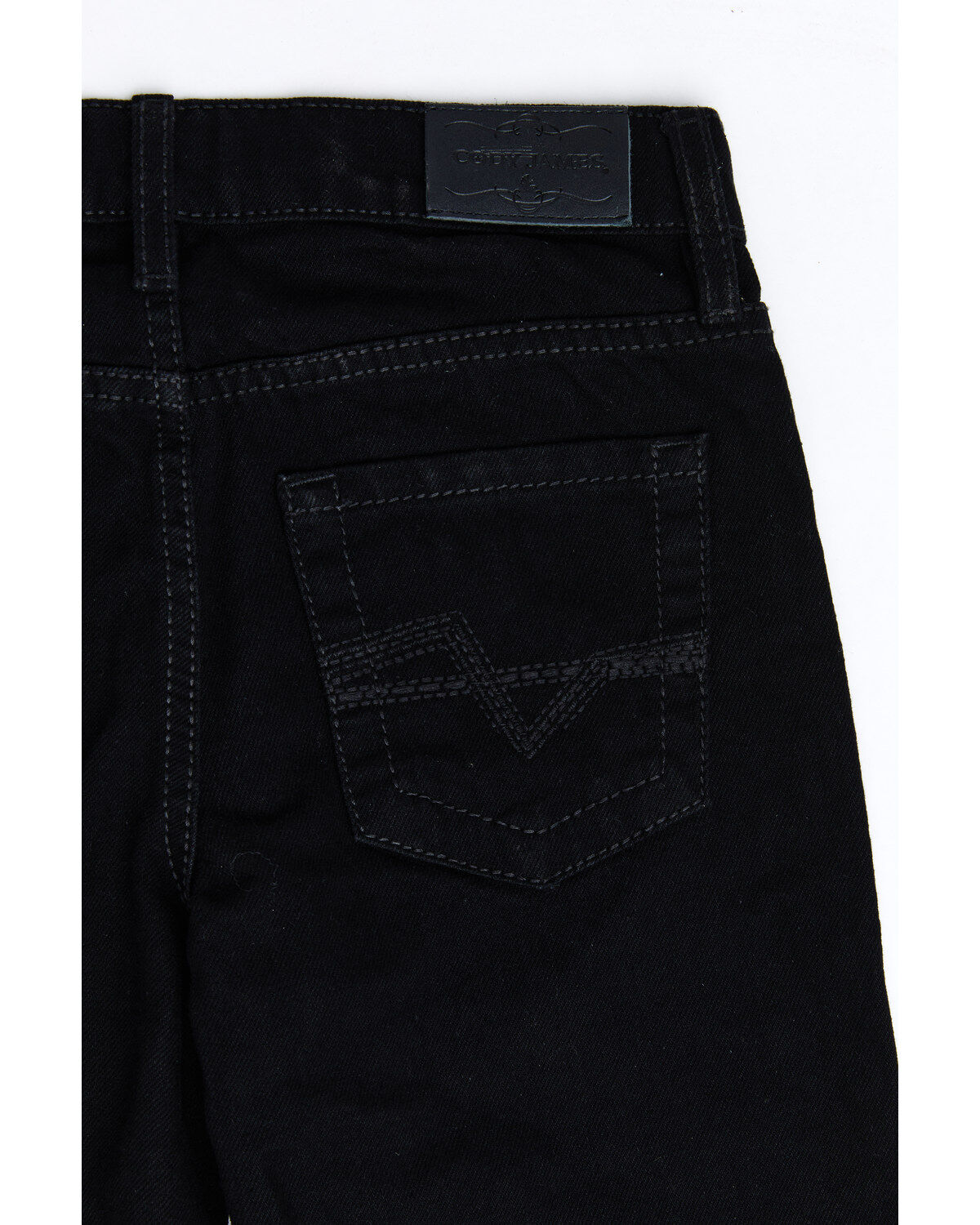 Image #4 - Cody James Boys' Night Rider Mid Rise Rigid Relaxed Bootcut Jeans, Black, hi-res