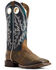 Image #1 - Ariat Men's Circuit Woodsmoke Western Boots - Broad Square Toe, Brown/blue, hi-res