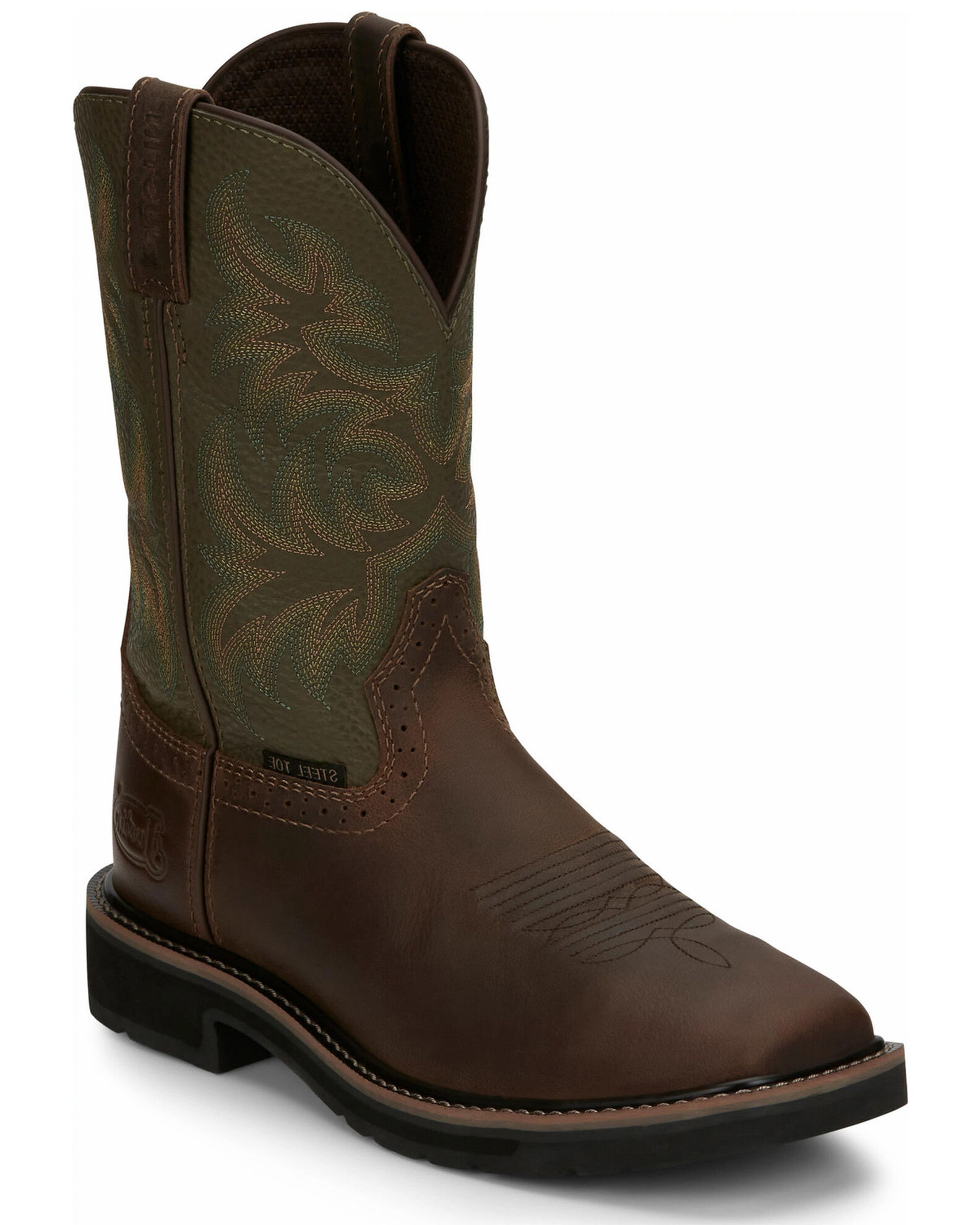 Justin work boots square toe outlet