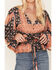 Jen's Pirate Booty Women's Roma Floral Patchwork Print Top, Black, hi-res