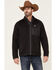 Image #1 - Ariat Men's Bluff Jersey Softshell Zip-Front Jacket, Black, hi-res
