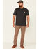 North River Men's Rough Ridge Chino Regular Fit Pants , Dark Brown, hi-res