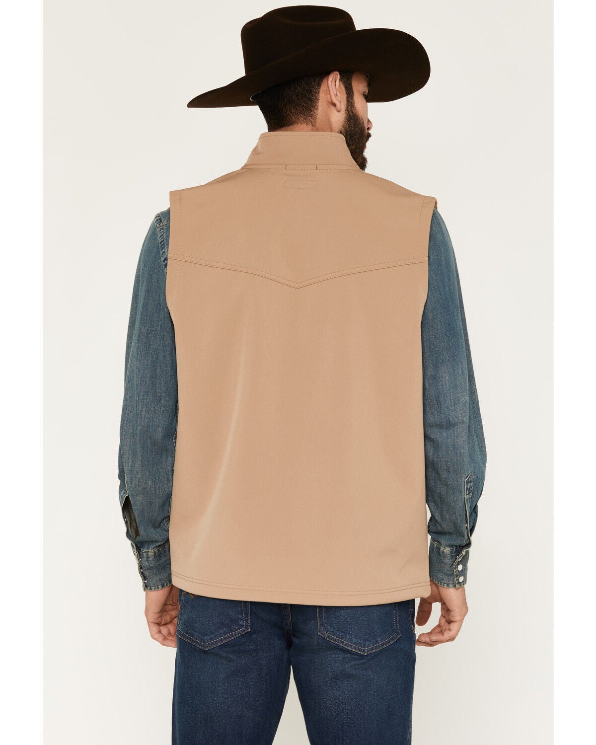 Image #4 - RANK 45&reg; Men's Ralington Softshell Vest, Khaki, hi-res