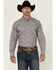 Image #1 - Ariat Men's Jarrod Southwestern Print Long Sleeve Button-Down Western Shirt, Grey, hi-res
