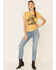Bandit Brand Women's Dust Gold Howdy Pardner Graphic Tee , Dark Yellow, hi-res