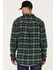 Image #4 - Hawx Men's Plaid Long Sleeve Button-Down Flannel Work Shirt, Green, hi-res