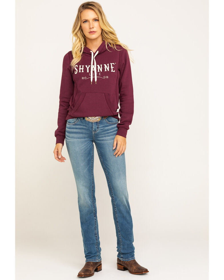 Shyanne Life Women S Wine Logo Hoodie Boot Barn