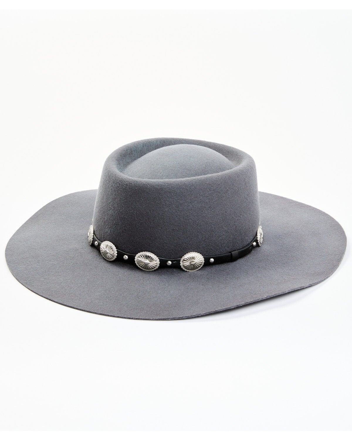 Shyanne Women's Belina Bolero Felt Western Fashion Hat, Grey, hi-res