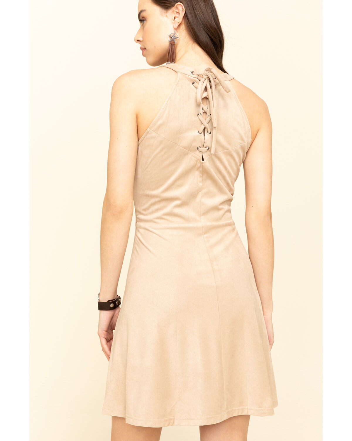Image #5 - Ariat Women's Tan Mira Mini Dress, Tan, hi-res
