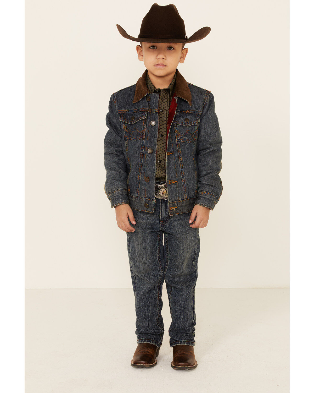 Image #2 - Wrangler Boys' Rustic Western Blanket Lined Jacket, , hi-res