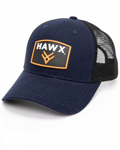 Hawx Men's Rubber Patch Baseball Cap, Navy, hi-res
