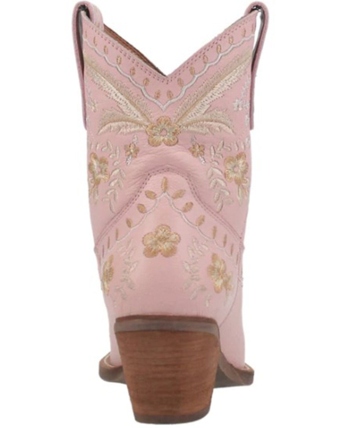 Image #5 - Dingo Women's Floral Western Booties - Snip Toe, Pink, hi-res