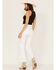 Rolla's Women's High Rise Eastcoast Cropped Flare Jeans, White, hi-res