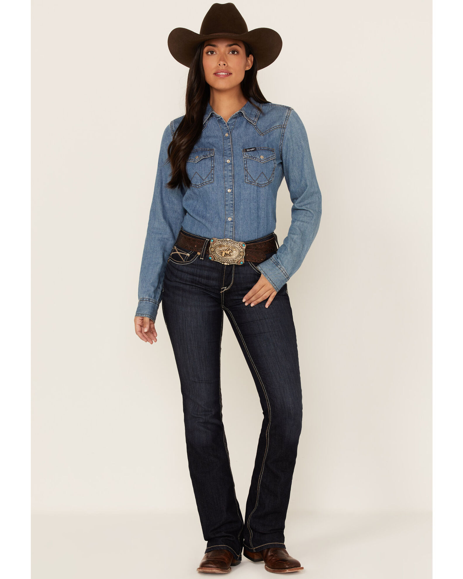 Bootcut outlet western jeans