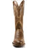 Image #4 - El Dorado Men's Embroidered Design Western Boots - Round Toe, Chocolate, hi-res