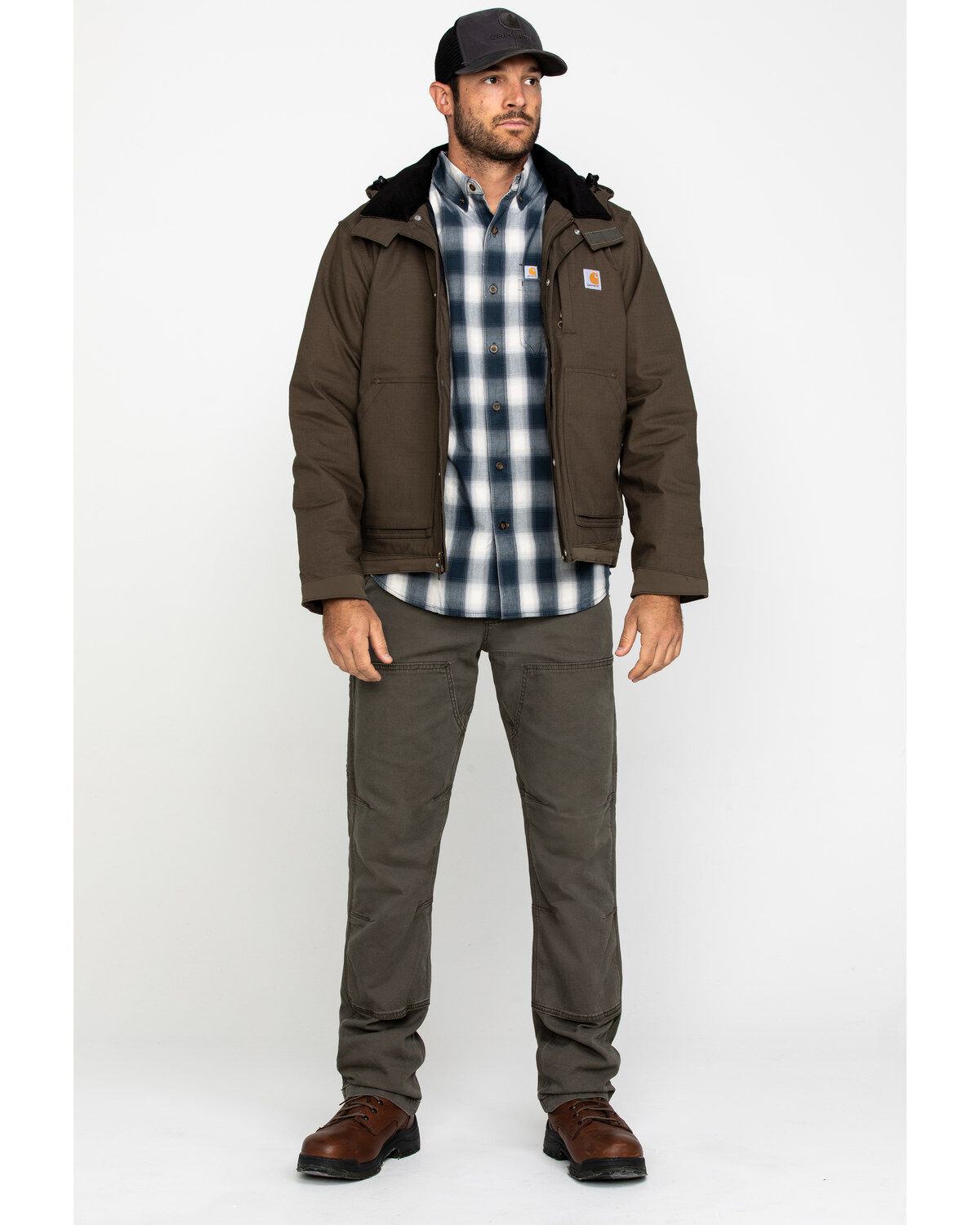 Image #7 - Carhartt Men's Full Swing Steel Work Jacket - Big & Tall, Dark Grey, hi-res