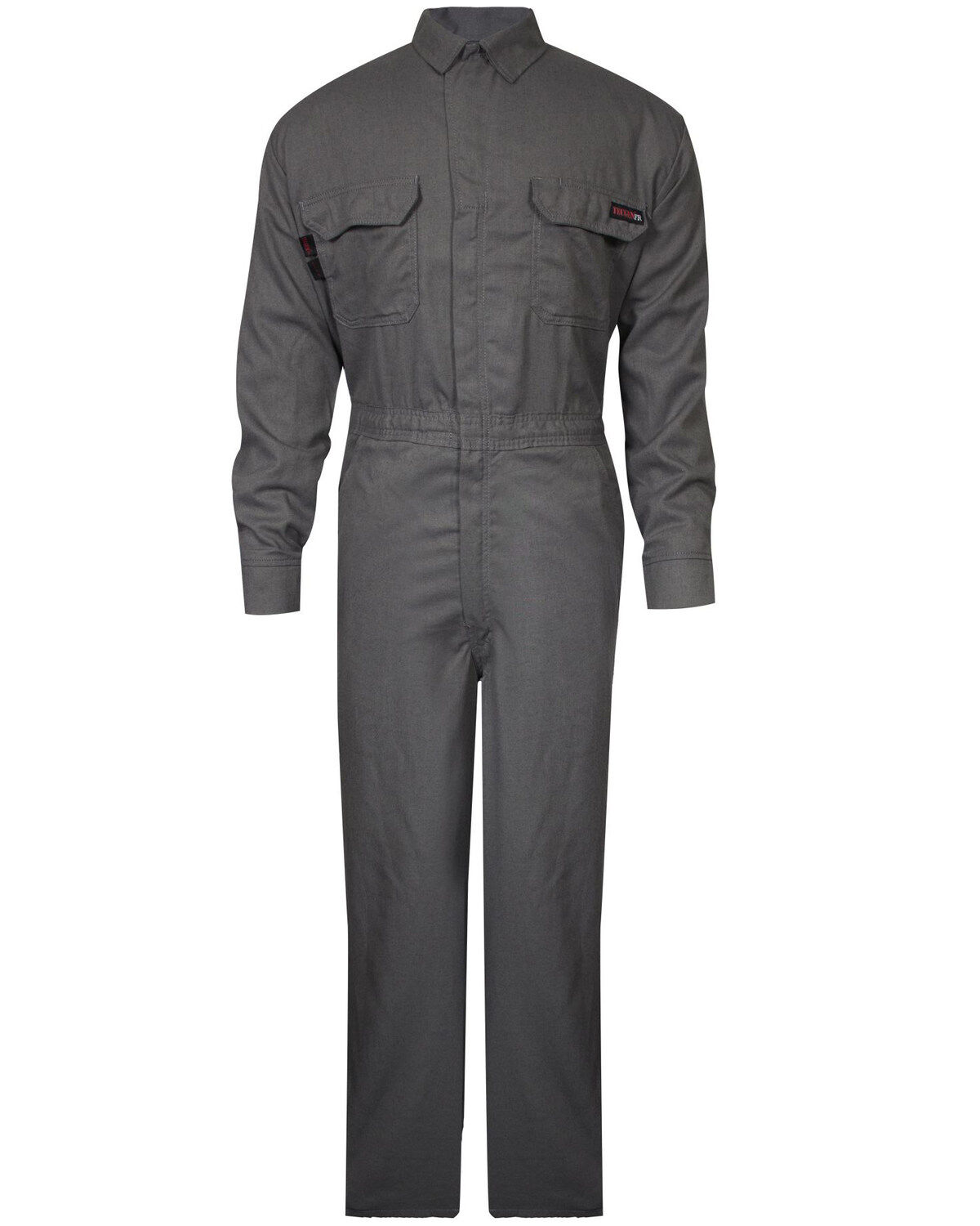 Image #1 - Tecgan Men's Grey FR Deluxe Work Coveralls , , hi-res
