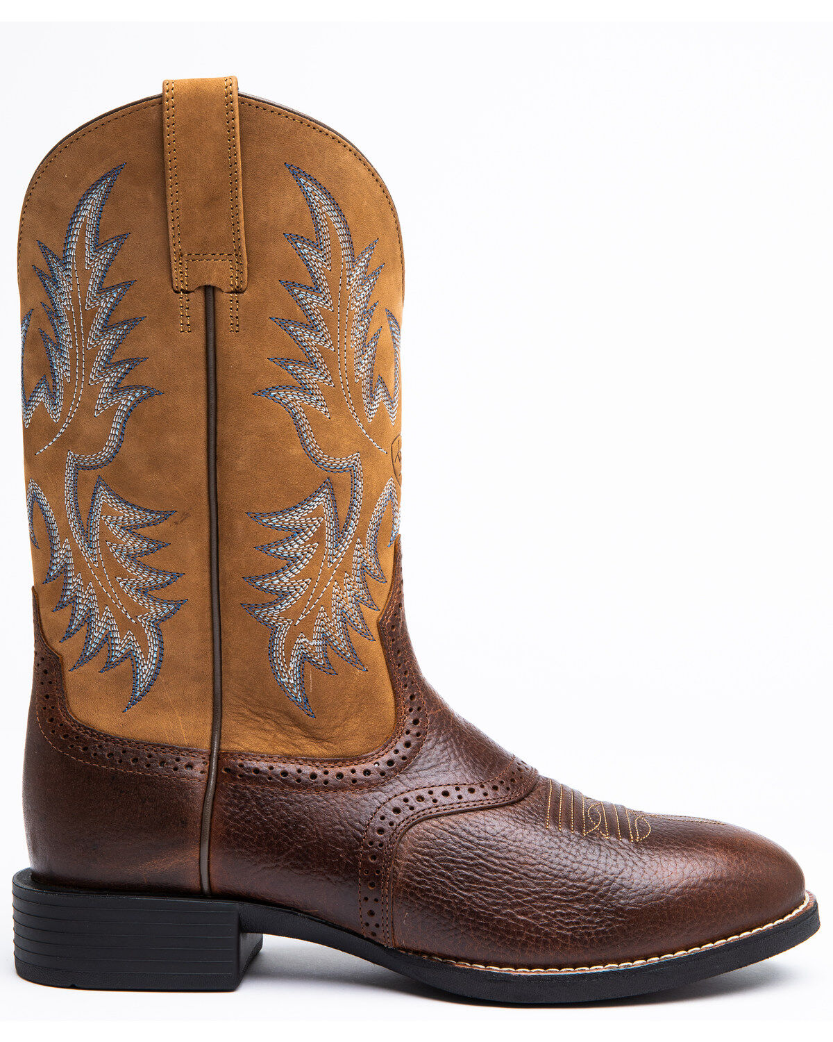 Image #2 - Ariat Men's Barrel Stockman Western Performance Boots - Round Toe, , hi-res
