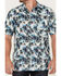 Image #3 - Scully Men's Palm Tree Floral Print Short Sleeve Button Down Western Shirt, , hi-res