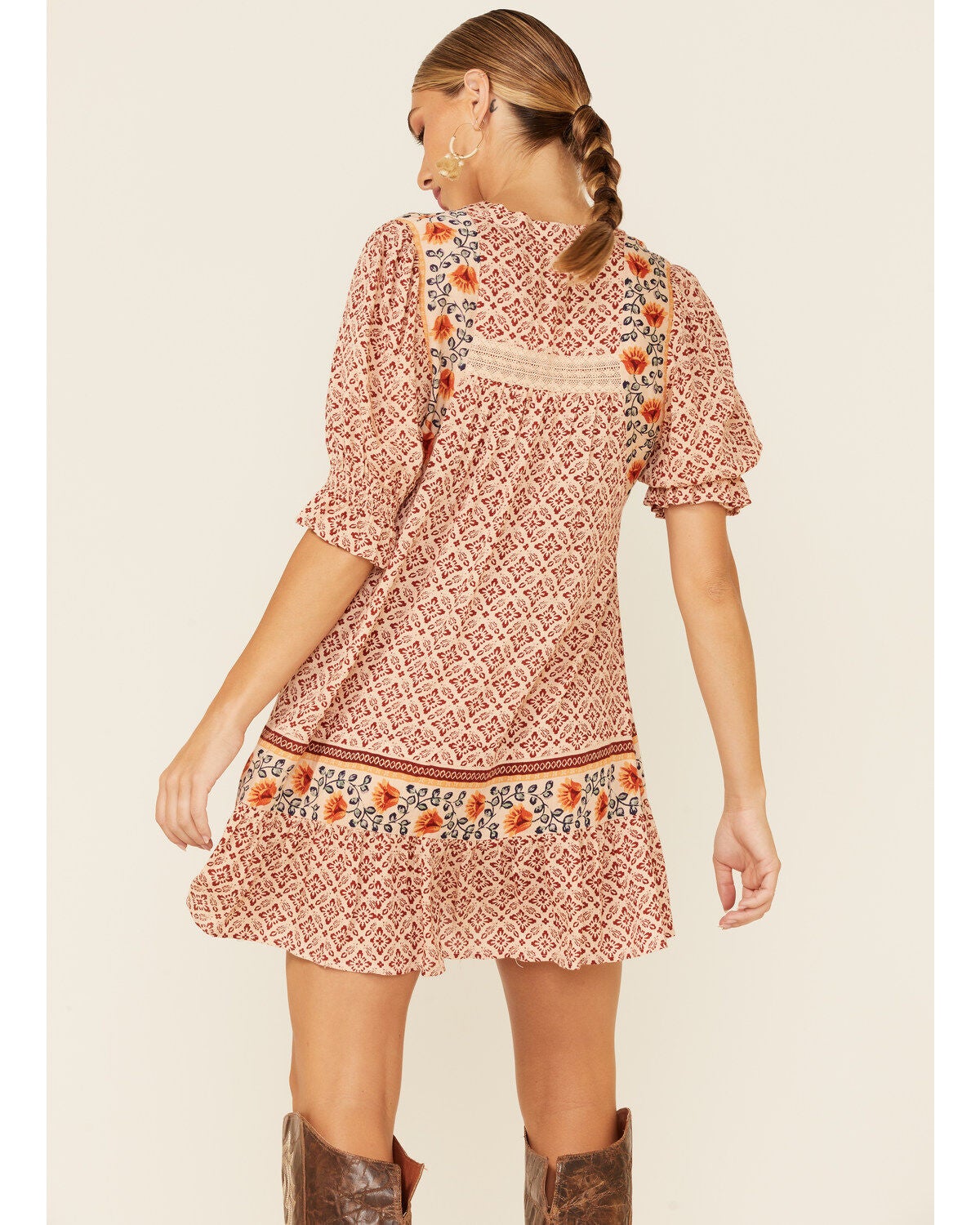 boho peasant dress