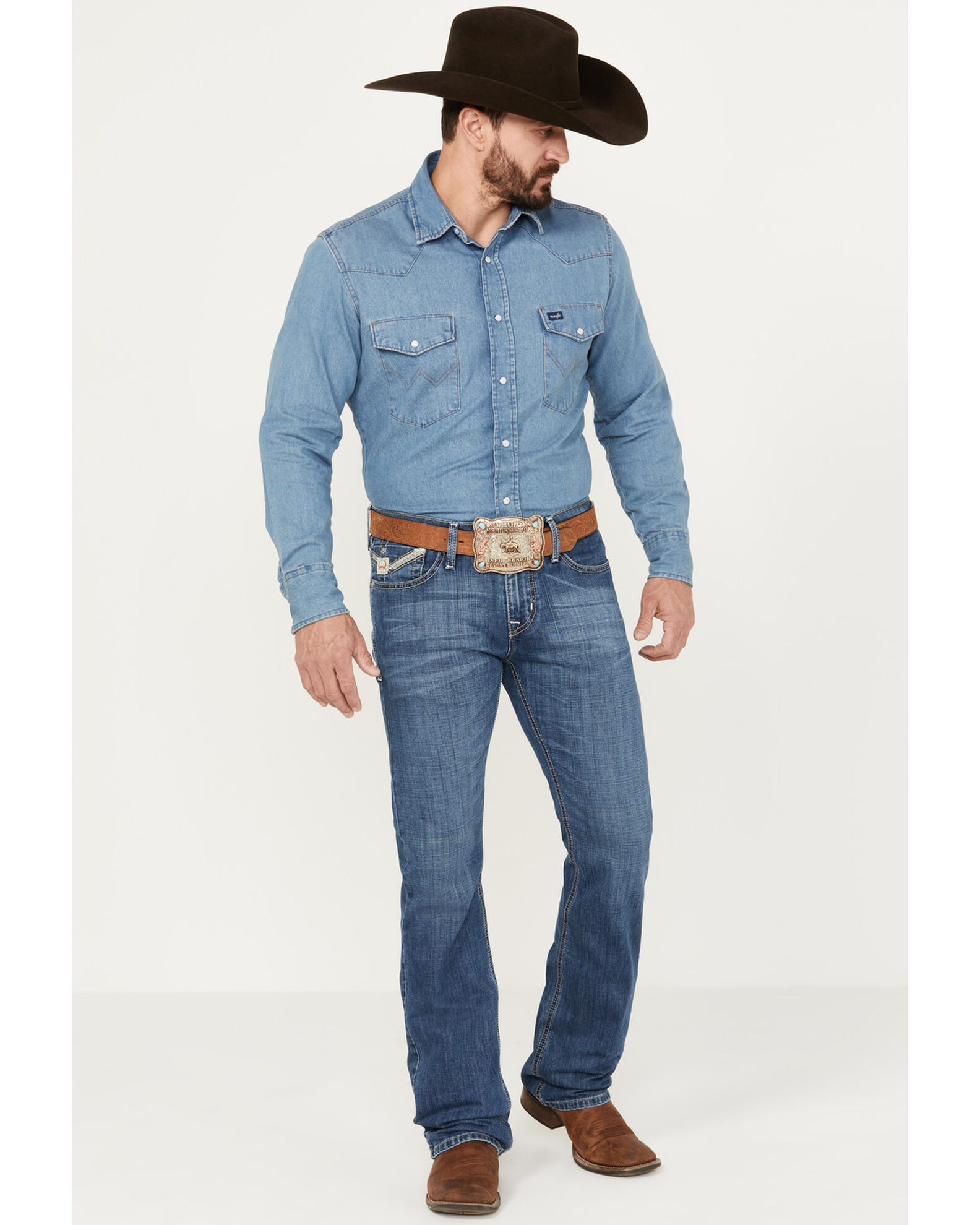 Cinch Men s Ian Medium Stonewash Slim Boot Performance Stretch
