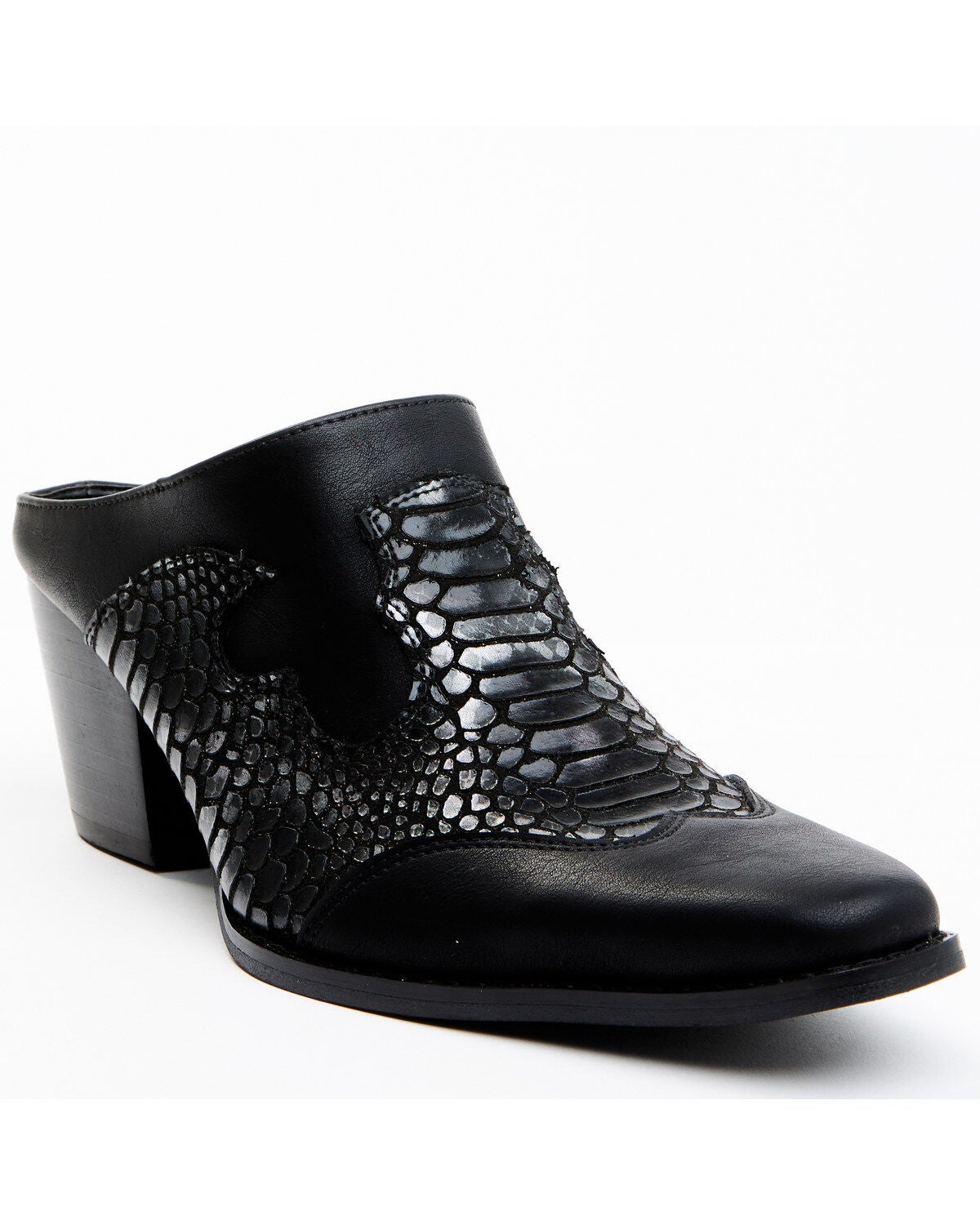 Coconuts by Matisse Women's Peyton Western Mule - Pointed Toe, Black, hi-res