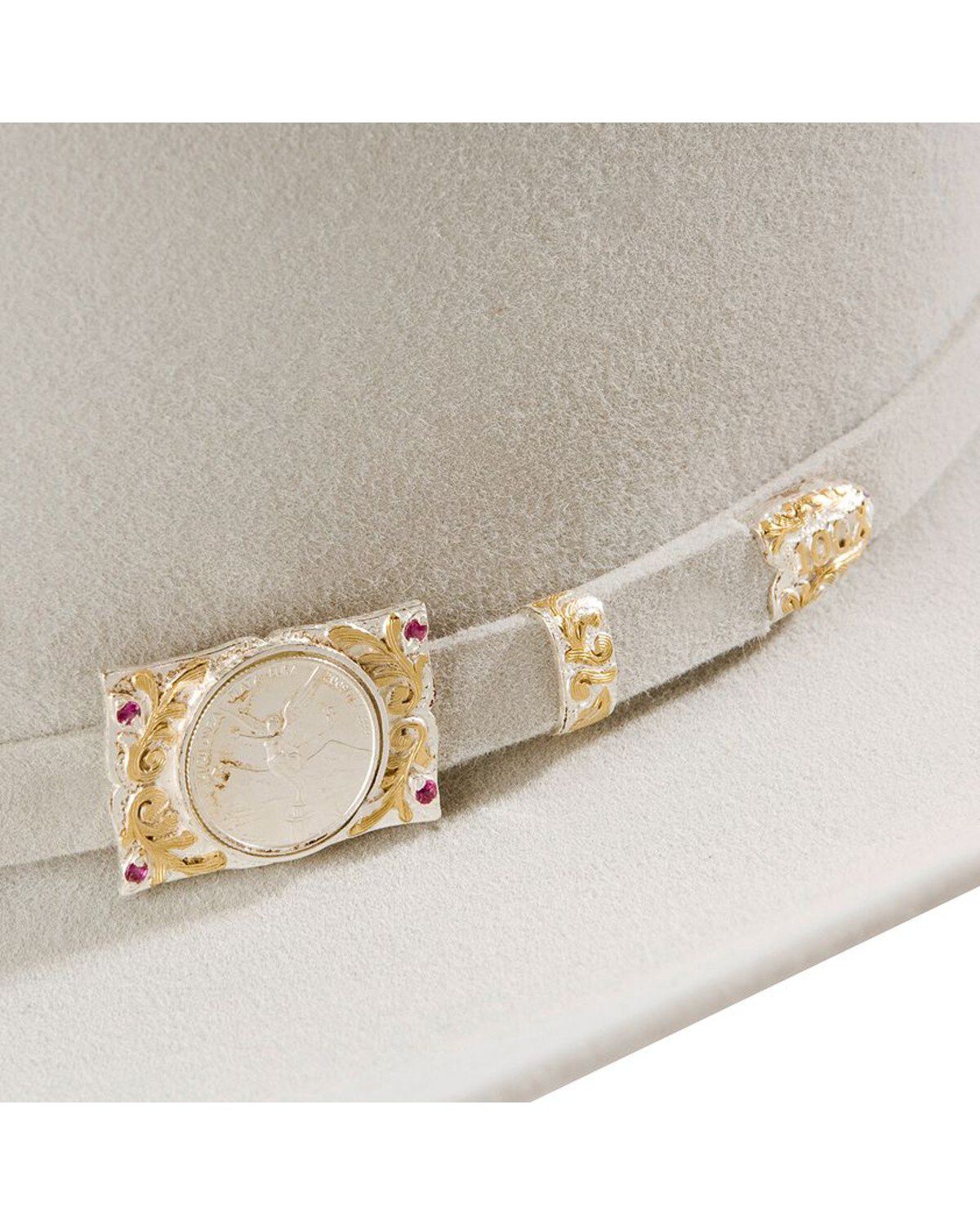 Image #2 - Larry Mahan Platinum Independencia 100X Fur Felt Cowboy Hat, , hi-res