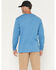 Image #4 - Carhartt Men's Loose Fit Heavyweight Long Sleeve Logo Graphic Work T-Shirt, Blue, hi-res