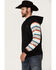 Image #2 - Hooey Men's Legendary Serape Sleeve Hooded Sweatshirt, , hi-res
