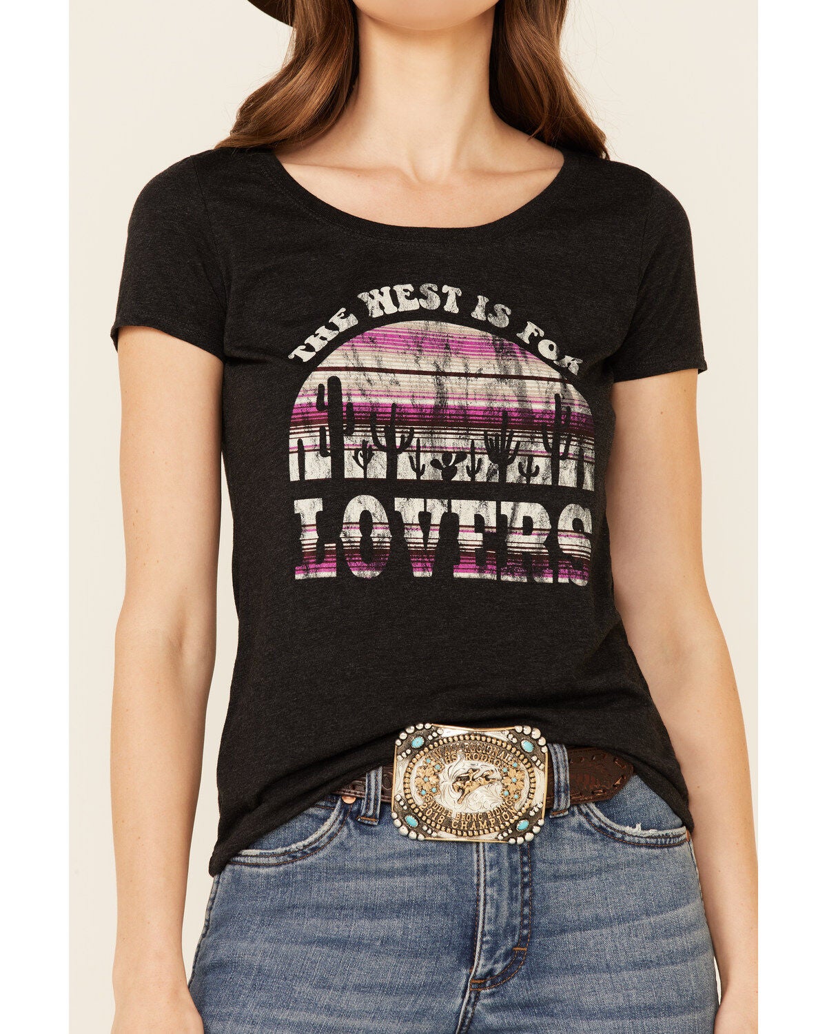 Image #3 - Shyanne Women's The West Is For Lovers Graphic Short Sleeve Tee, , hi-res