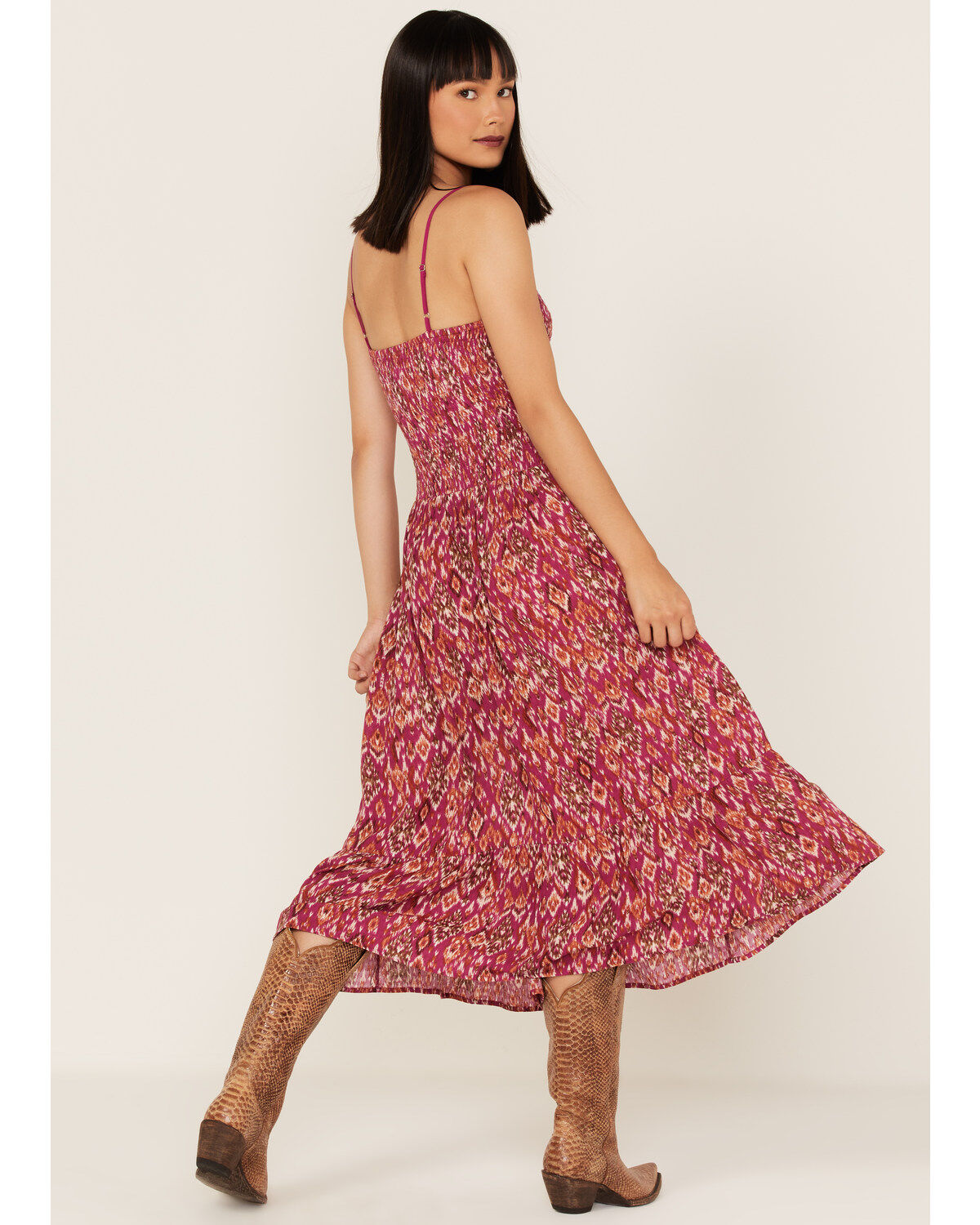 Image #4 - Band of the Free Women's Mirage Smocked Midi Dress, , hi-res